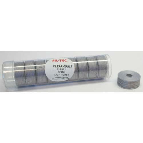 Fil-Tec "L" Style Prewound Cotton Bobbins - Light Grey