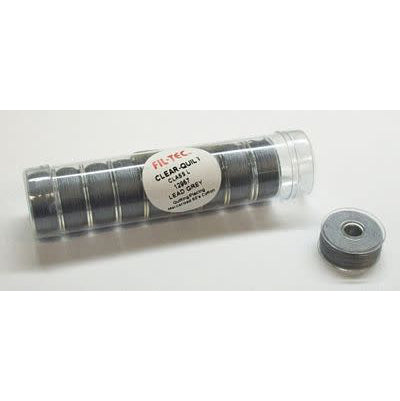 Fil-Tec "L" Style Prewound Cotton Bobbins - Lead Grey