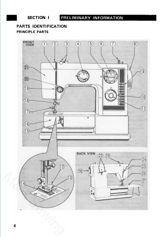 Elna Contessa Instruction Manual