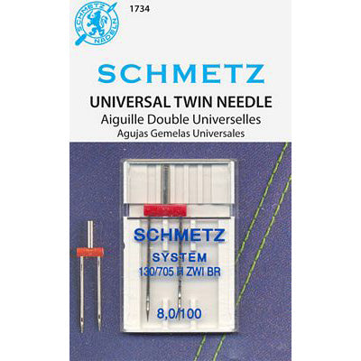 Schmetz Twin Universal Needle- 8.0mm/100