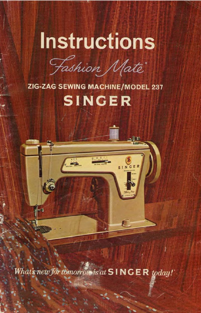 Singer FashionMate 237 Instruction Manual
