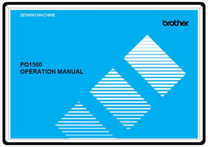 Brother PQ1500 Instruction Book