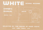 White 764 Instruction Manual