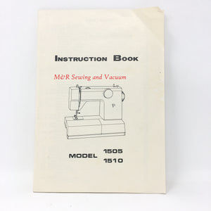 Kenmore Model 1505 and 1510 Manual