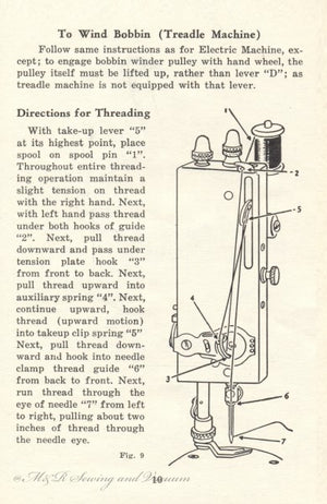 Instruction Manual, White Rotary