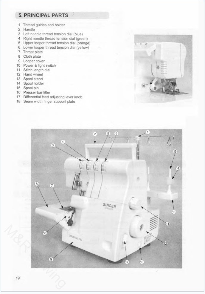 Instruction Manual, Singer 14SH644