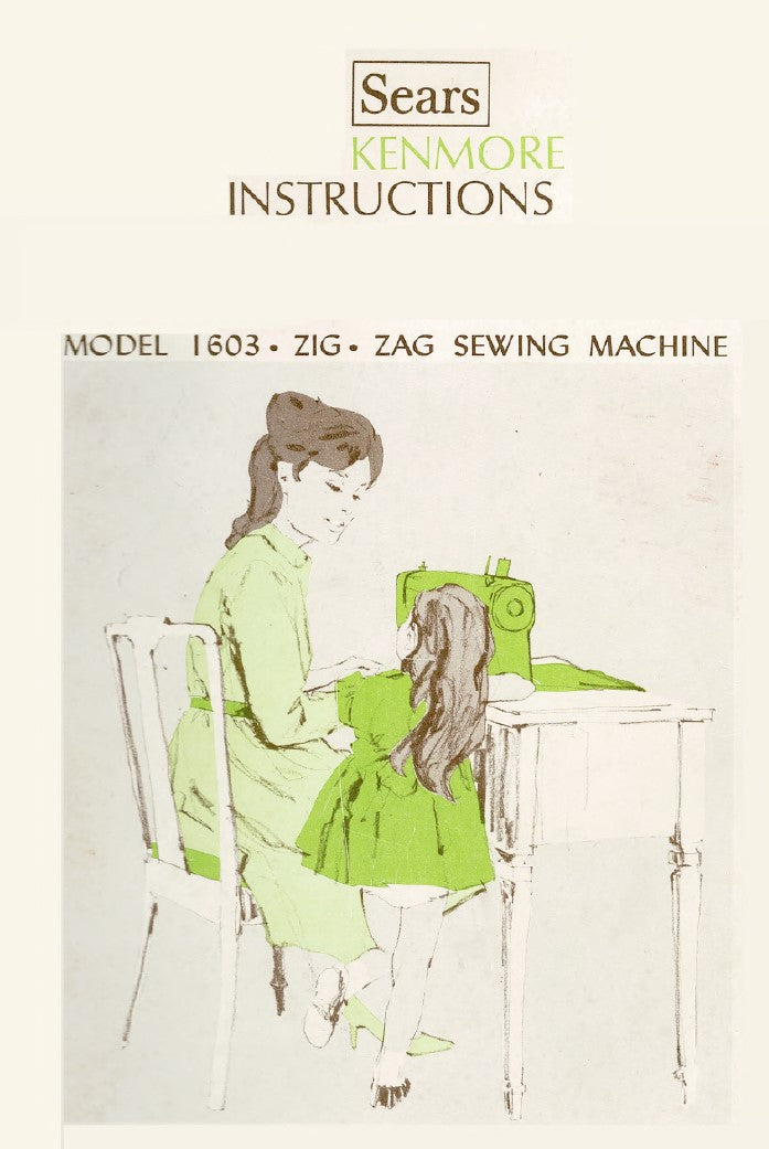 Kenmore 1603 Instruction Manual