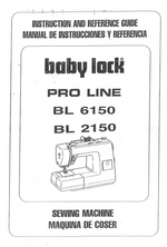 Baby Lock BL2150/BL6150 Instruction Manual