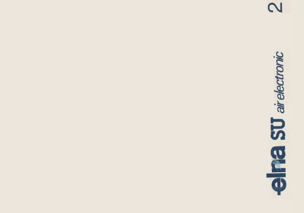 Elna Air Electronic Book 2 Instruction Manual