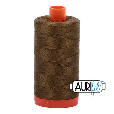 Aurifil 50 weight Cotton Thread, Dk Olive-4173