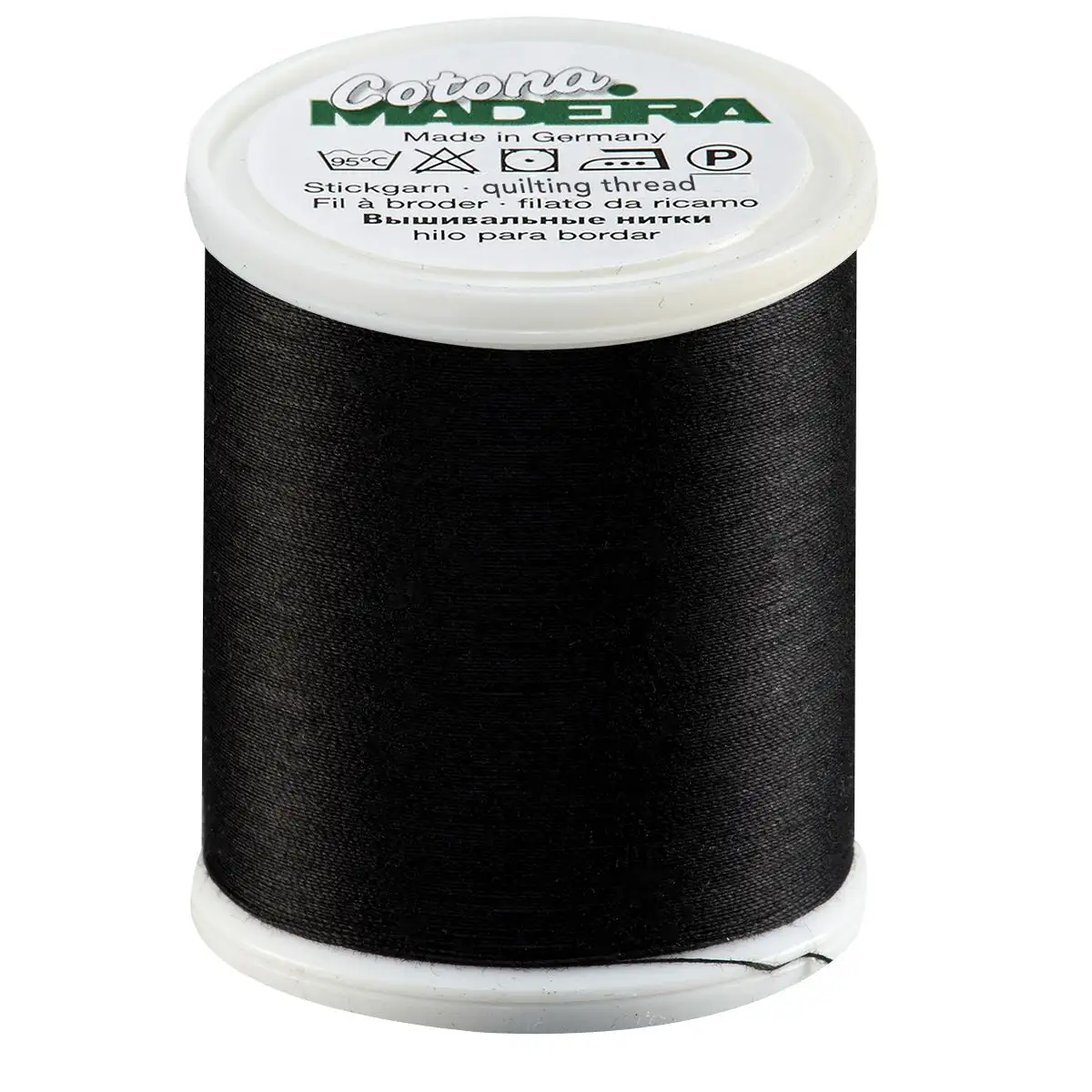 Madeira Cotona 50wt Cotton - 500 Black