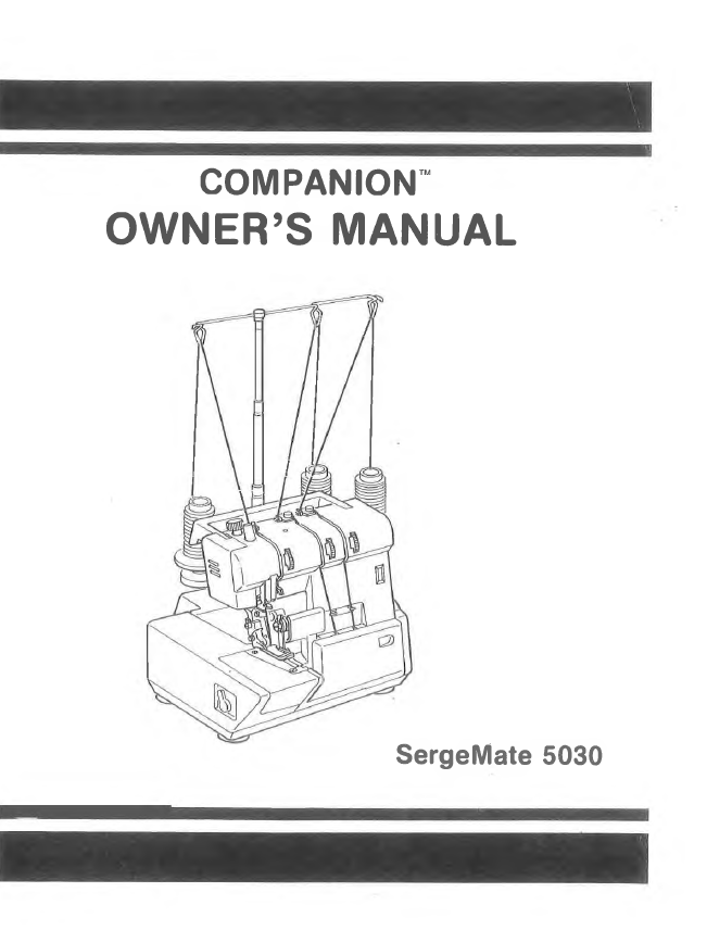 Baby Lock BL-5030/BL-5040L Instruction Manual