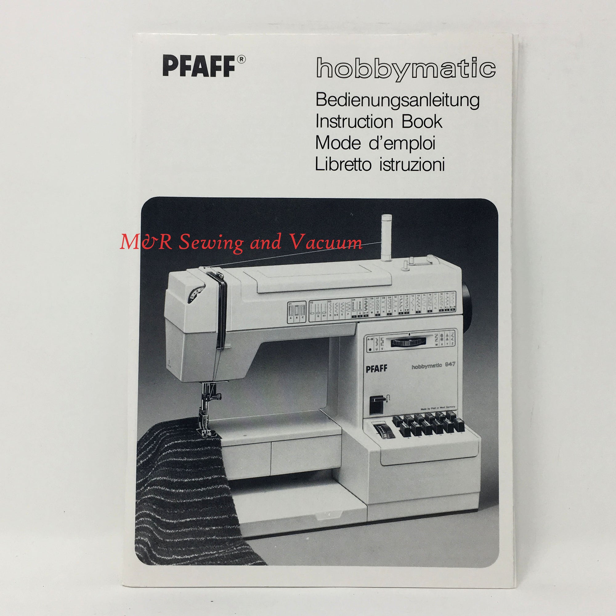 Instruction Manual, Pfaff Hobbymatic 947