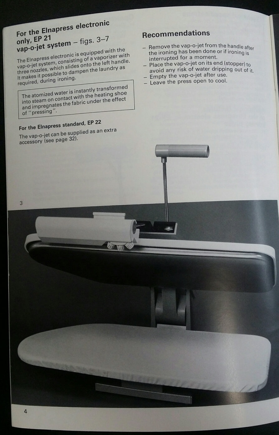 Elna Elnapress Instruction Book, Models EP21 & EP22