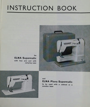 Elna Supermatic Instruction Book