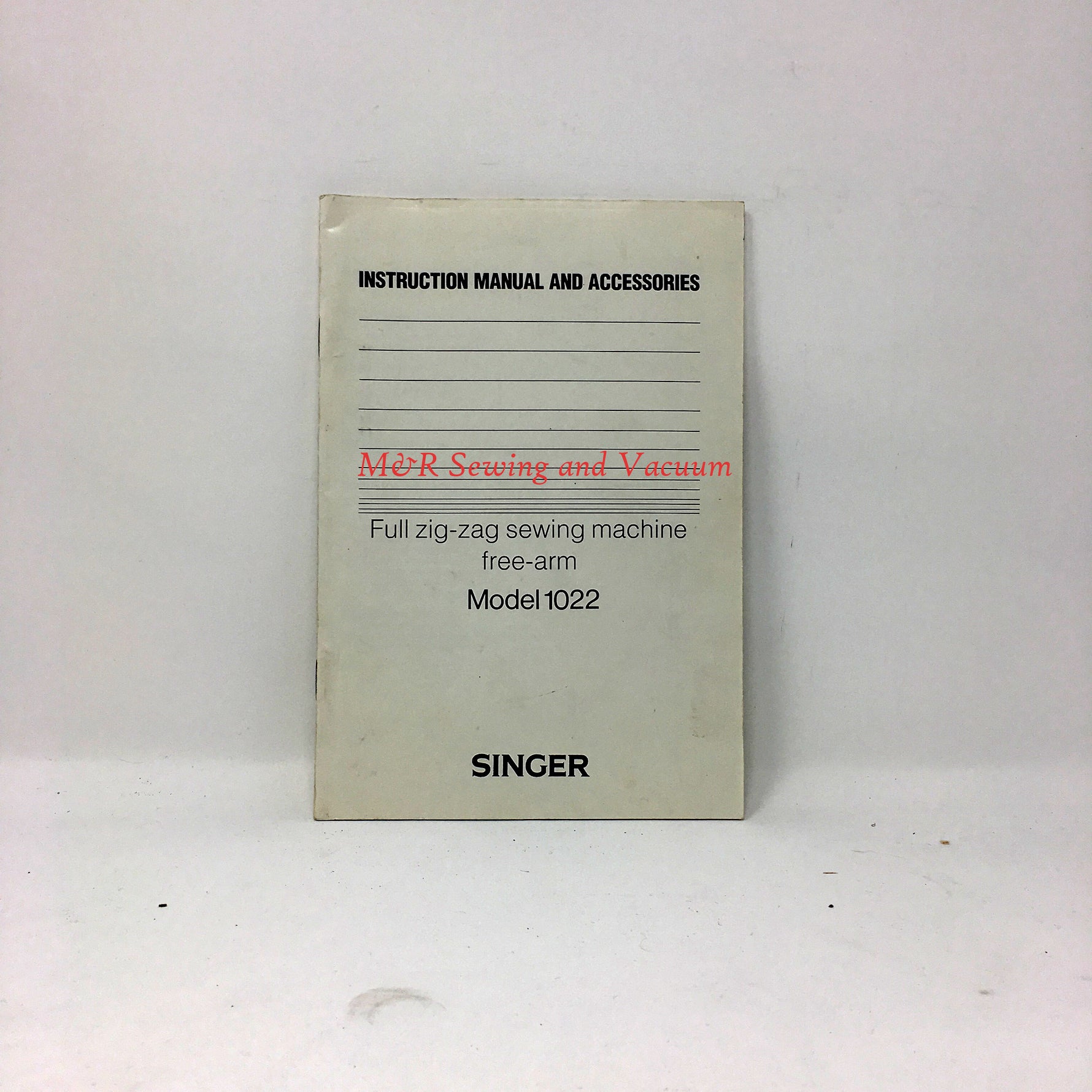 Singer 1022 Instruction Manual