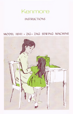 Kenmore 1641 Instruction Manual