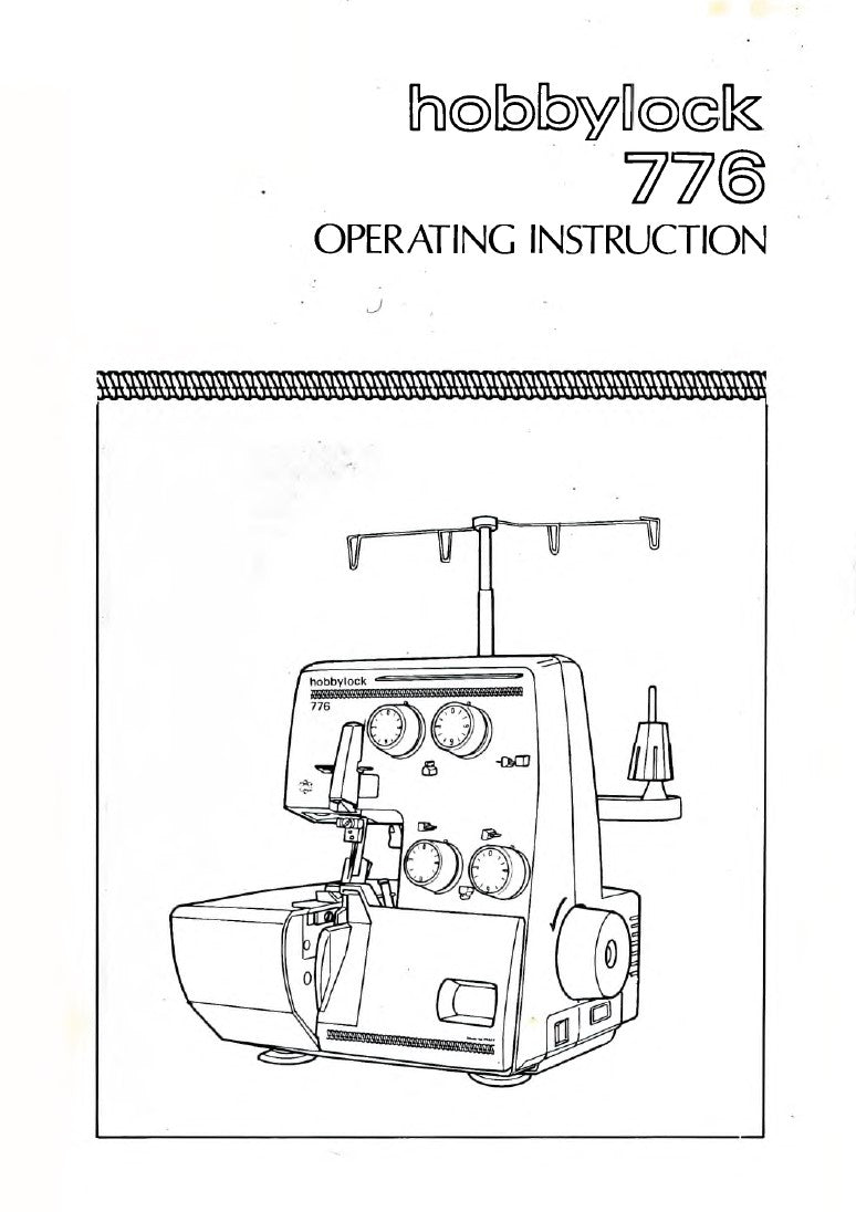 Pfaff Hobbylock 776 Serger Instruction Manual