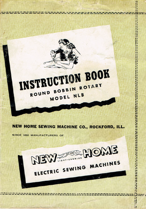 Instruction Manual, New Home NLB