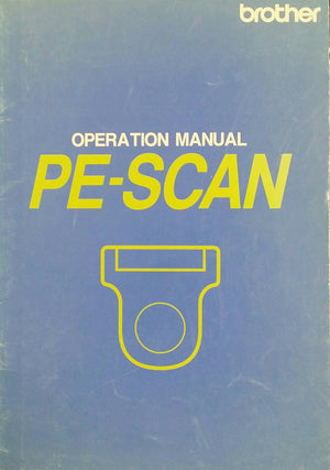 Brother PE-Scan Instruction Book