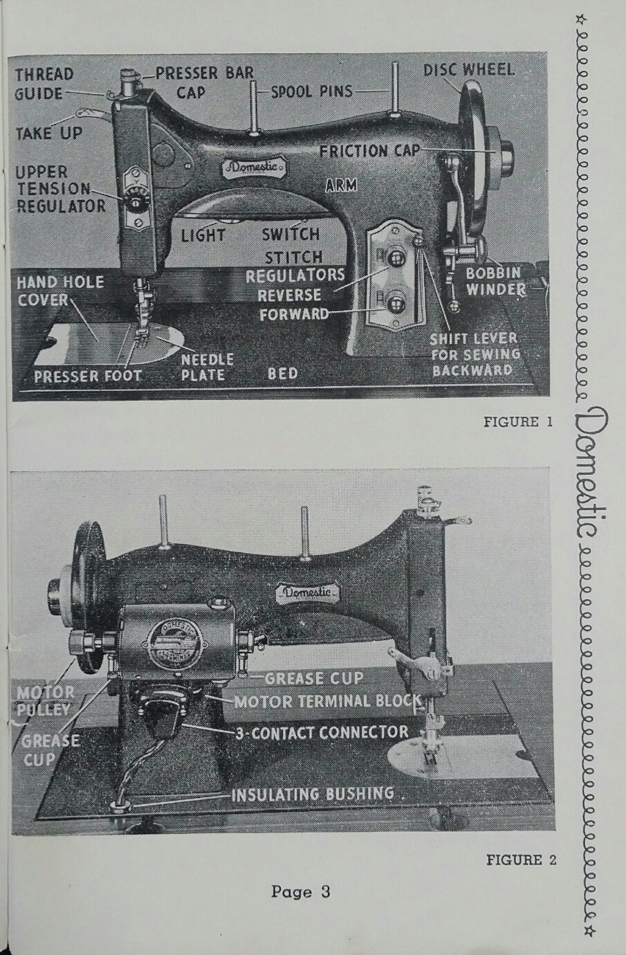 Domestic Model 153 Instruction Book