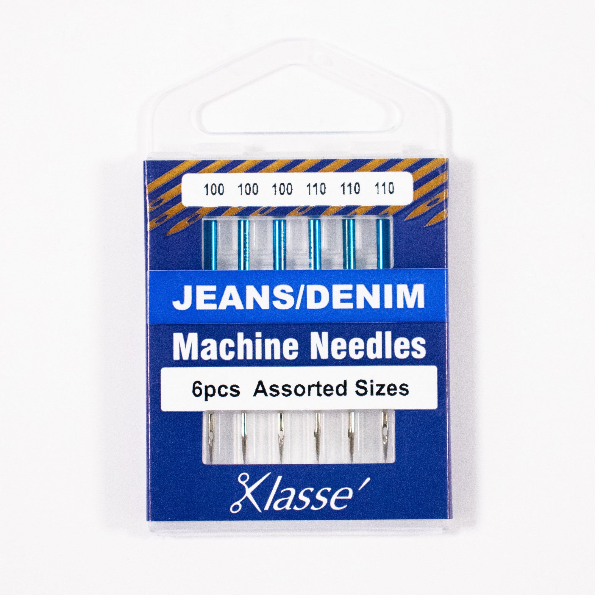 Jeans/Denim NeedleAsst (x3 ea) 100/16, 110/18, Pkg.6