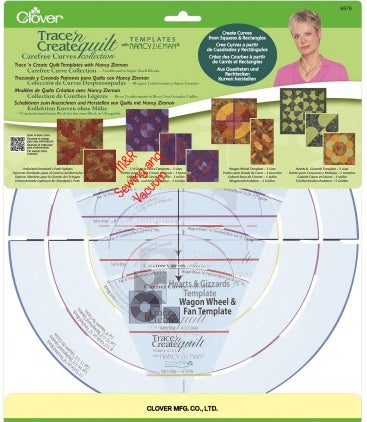 Clover Carefree Curves Quilt Template
