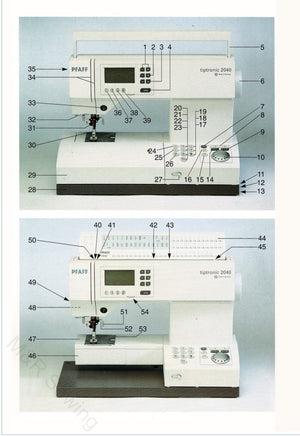 Instruction Manual, Pfaff 2030,2040,2042