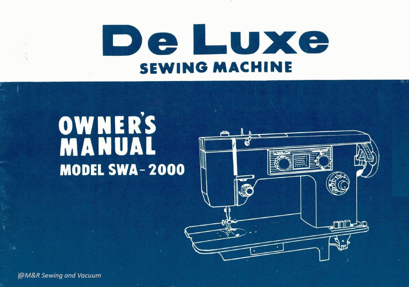 White SWA-2000 Instruction Manual