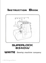 White 834DW Instruction Manual