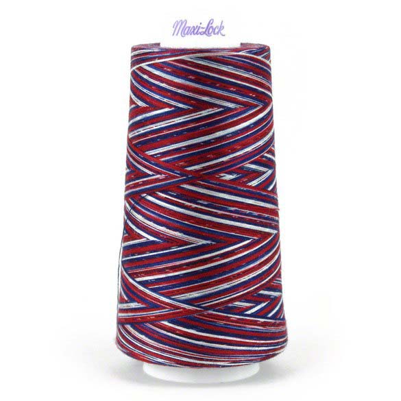 Maxi-Lock Swirls Variegated Thread - Rocket Pop
