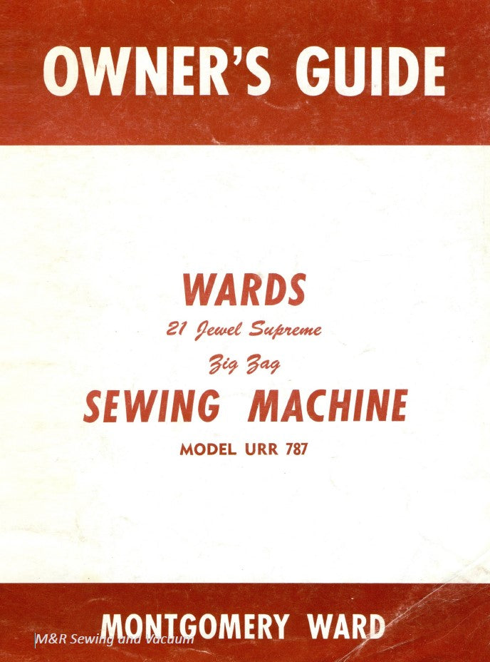 Instruction Manual, Wards URR-787