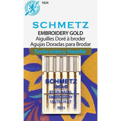 Schmetz Gold Embroidery Needle - 75/11