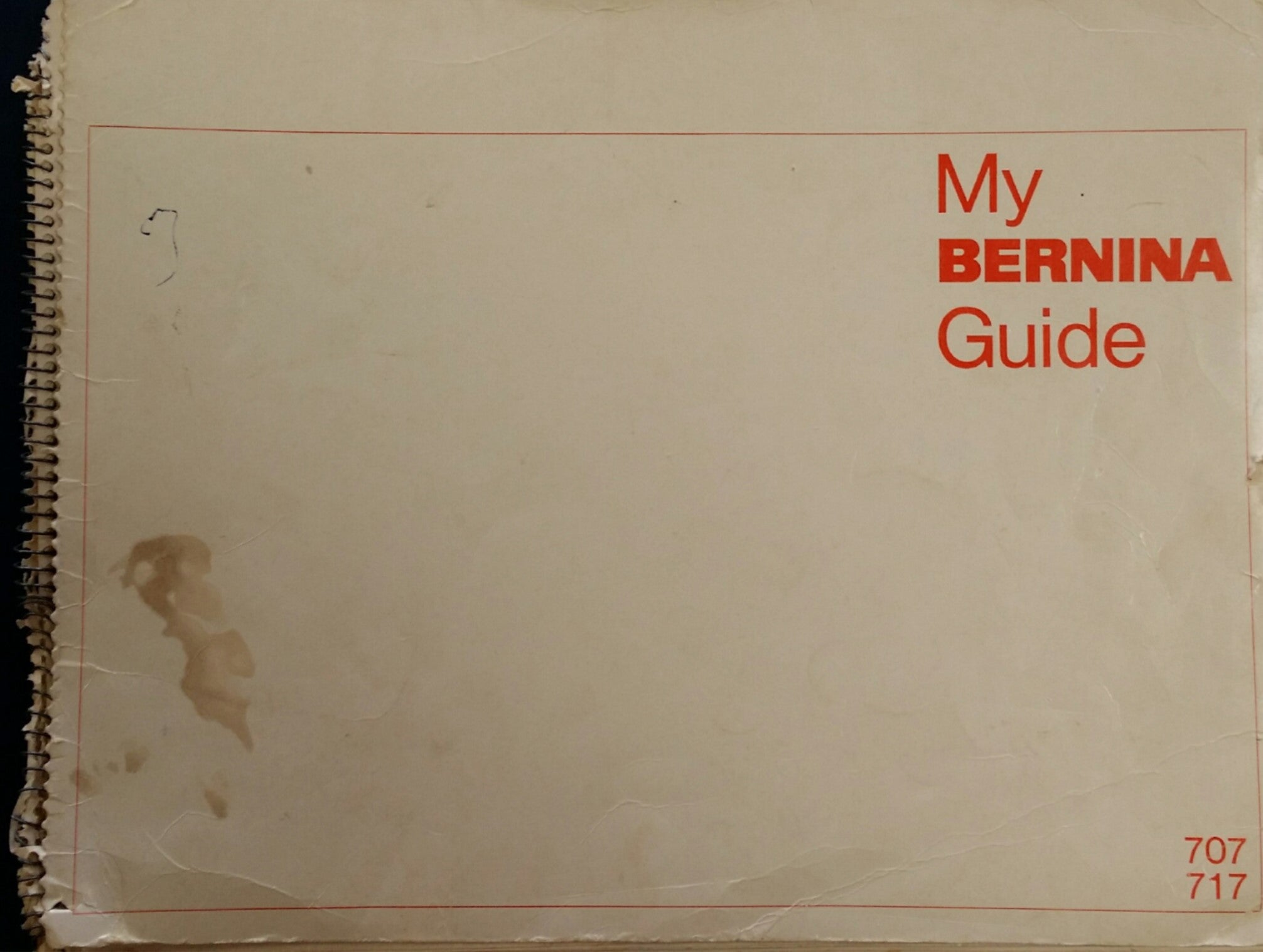 Bernina 707/717 Instruction Manual