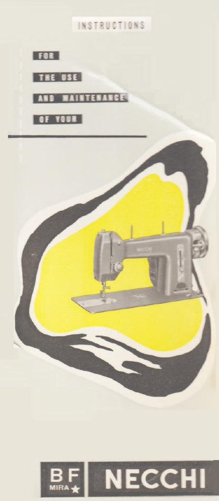 Necchi BF Mira Instruction Manual