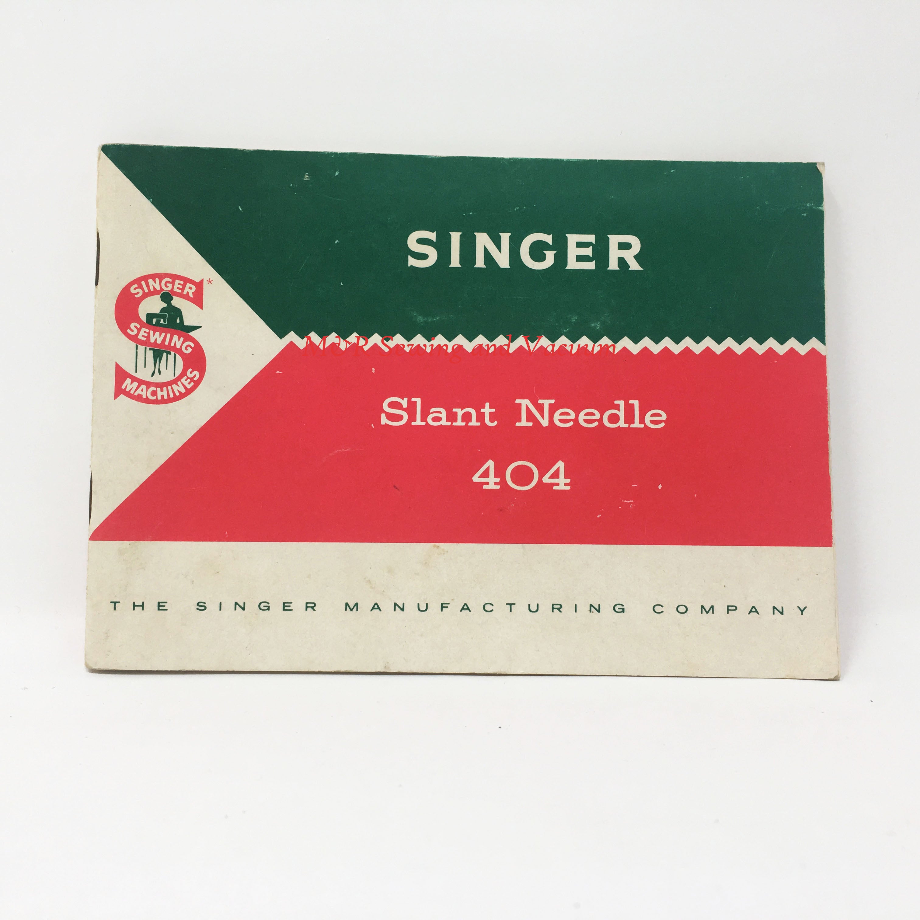 Singer Slant Needle 404 Instruction Manual