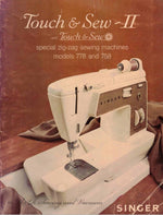 Singer Touch & Sew 778/758 Instruction Manual