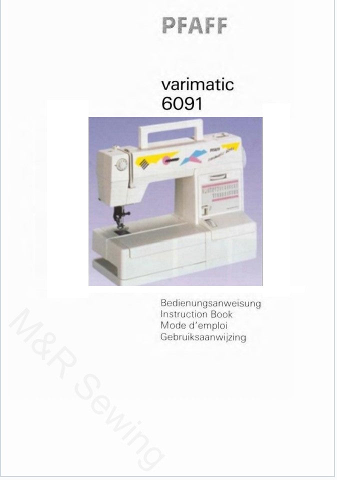 Pfaff 6091 Instruction Manual