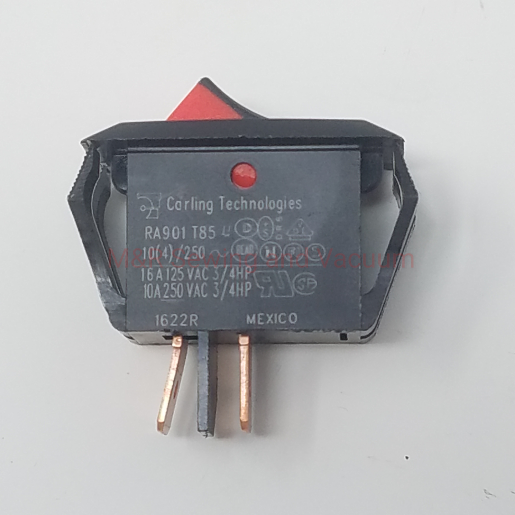 Hoover Switch, Rocker Type, 1 Speed w/o Leads