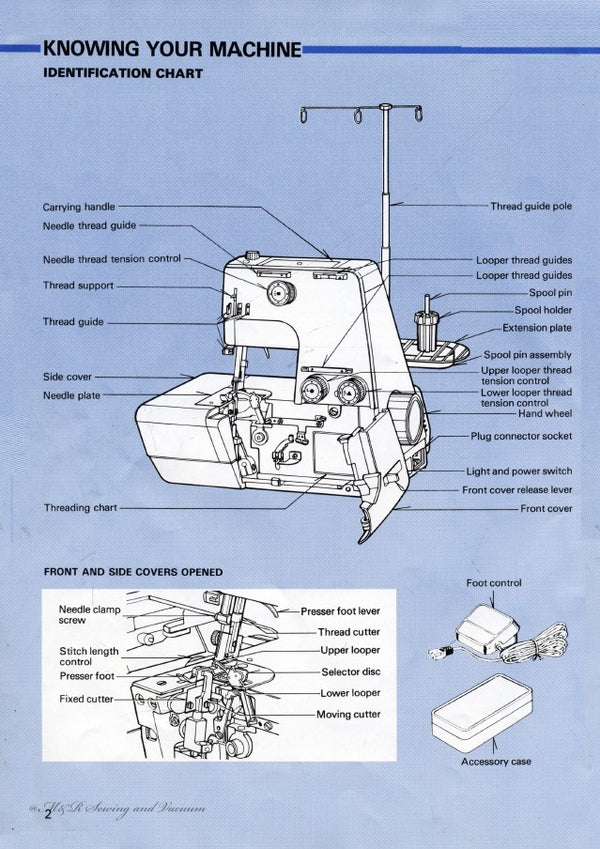 Instruction Manual, White 523 - mrsewing