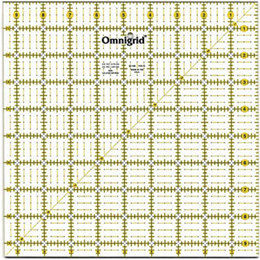 Omnigrid Ruler - 9.5in x 9.5in