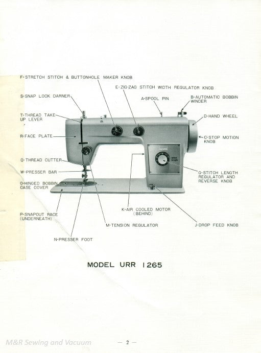 Instruction Manual, Wards 1265