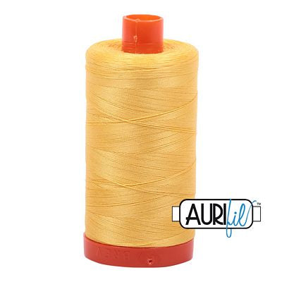 Aurifil 50 weight Cotton Thread, Pale Yellow-1135