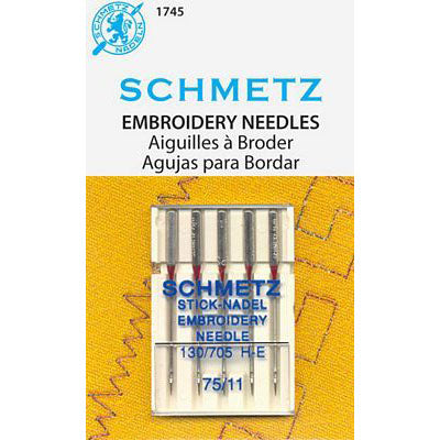 Schmetz Embroidery Needles - 75/11