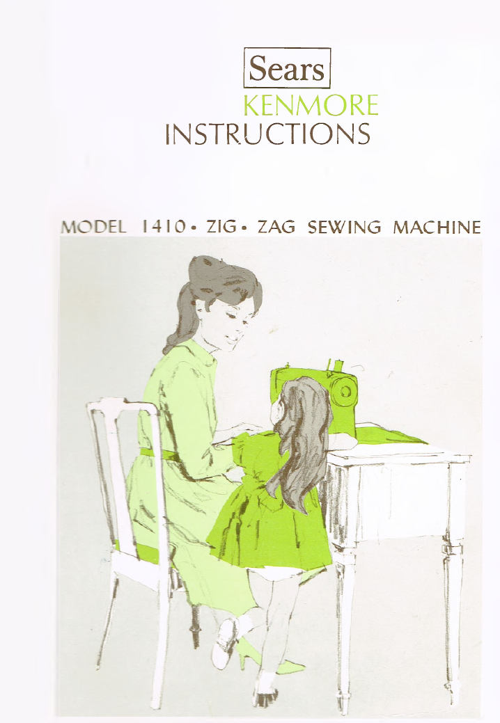 Kenmore 1410 Instruction Manual