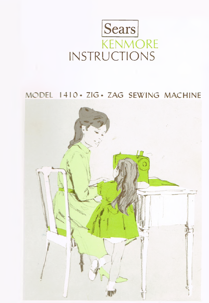Instruction Manual, Kenmore 1410