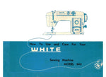 White 940 Instruction Manual