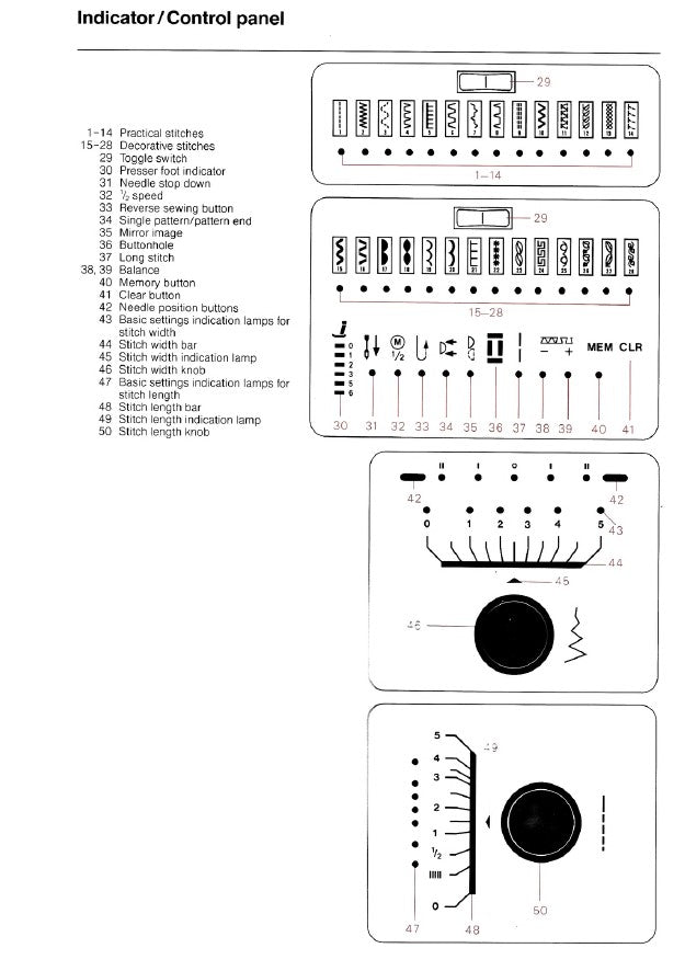 Instruction Manual 1090, Bernina