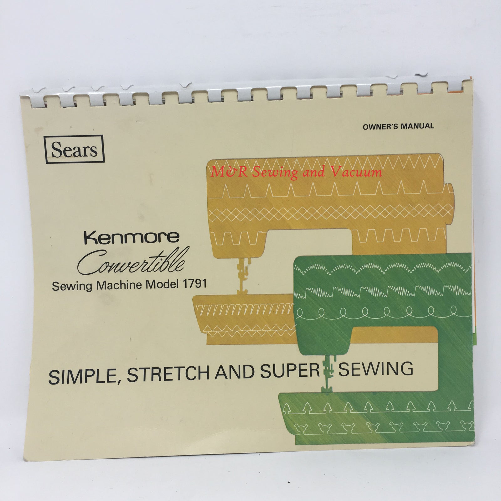 Kenmore Convertible Model 1791 Manual