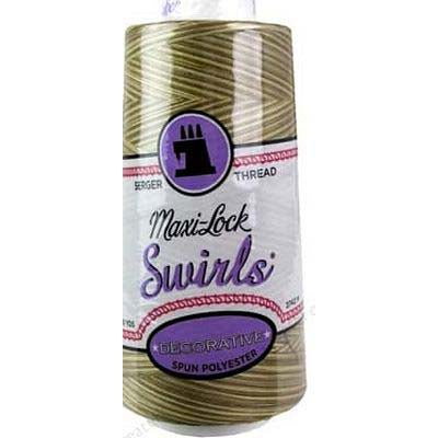 Maxi-Lock Swirls Variegated Thread - Butter Toffee